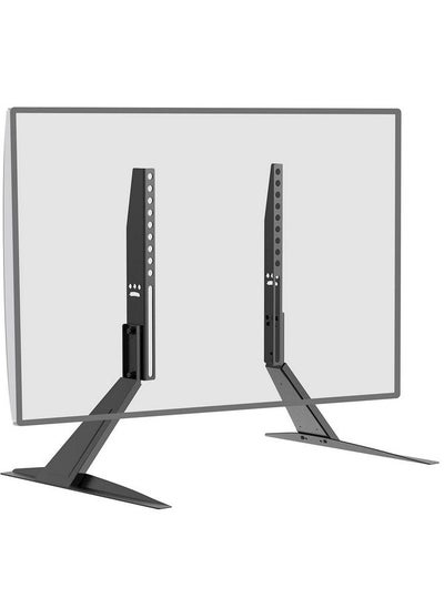 Buy Universal Tv Stand Tabletop For Most 23 To 42 Inch Lcd Flat Screen Tv Mounting Holes Up To 400X300Mm (Tvs002) Black in UAE