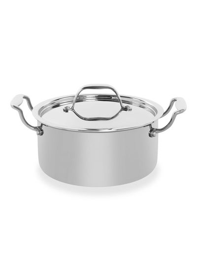 Buy Oli Casserole With Lid, Silver - 20 Cm in UAE