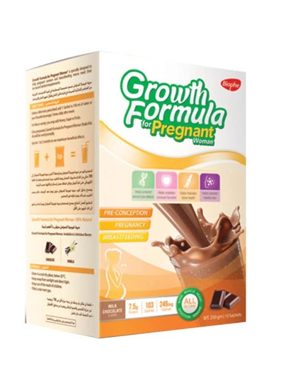 اشتري جروث فورميلا للحوامل - بطعم الشوكولاتة - 250جم - 10 أكياس في مصر