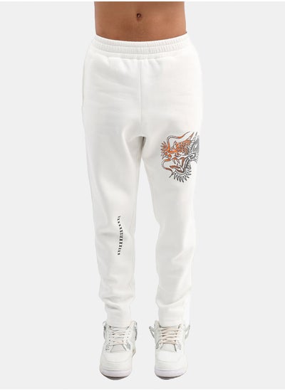 Buy Wide relaxed printed jogger in Egypt