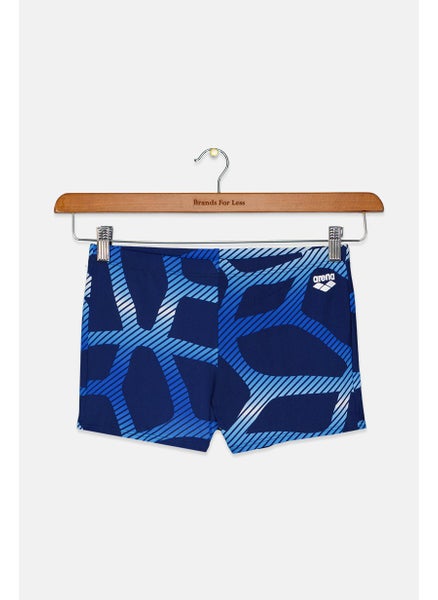 اشتري Men Allover Print Swim Trunks, Navy Combo في السعودية