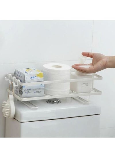 Buy Rack Organizer Bathroom White in Saudi Arabia