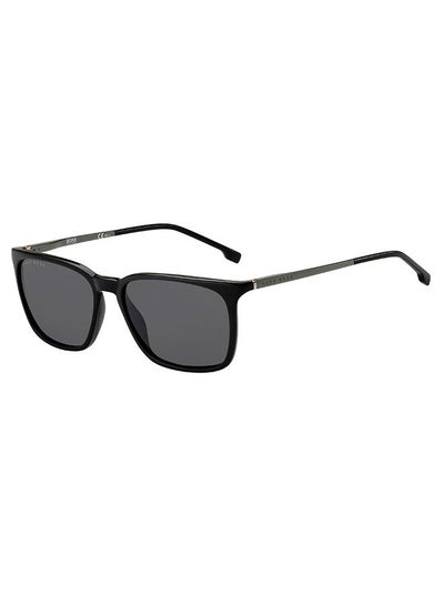 Buy Men's UV Protection Square Sunglasses - Boss 1183/S Black 56 - Lens Size 56 Mm in UAE