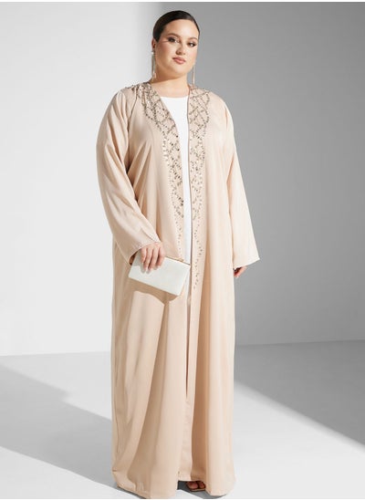 Buy Embellished Detail Abaya With Sheila in Saudi Arabia