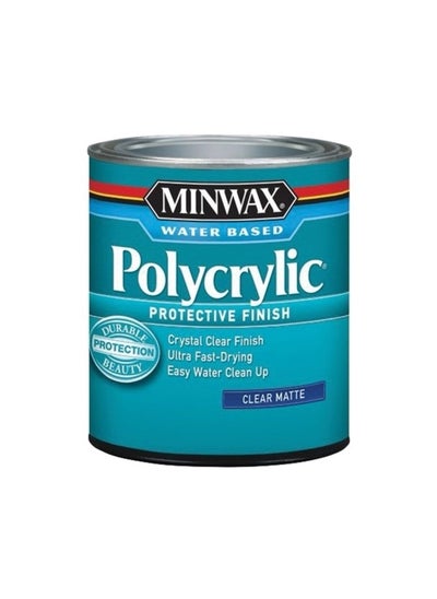 Buy Polycrylic Crystal Clear Ultra Fast Drying Protective Wood Finish Clear Matte 0.5pt 222224444 in Saudi Arabia