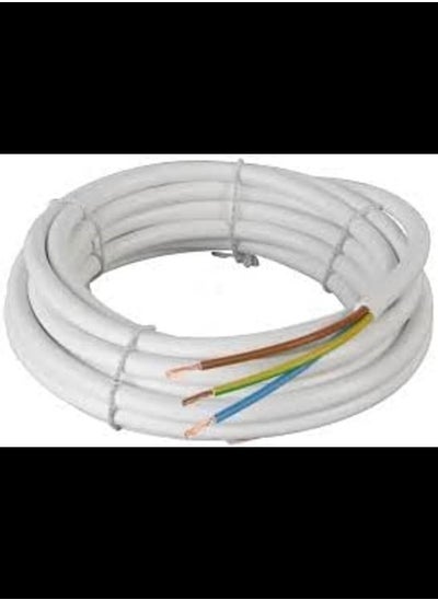 Buy Electrical Pvc Flexible Wire Power Cord 3 Core Extension Wire Copper Wire Flexible Cable Customized Length Available (1.5MM X 2 METER) in UAE