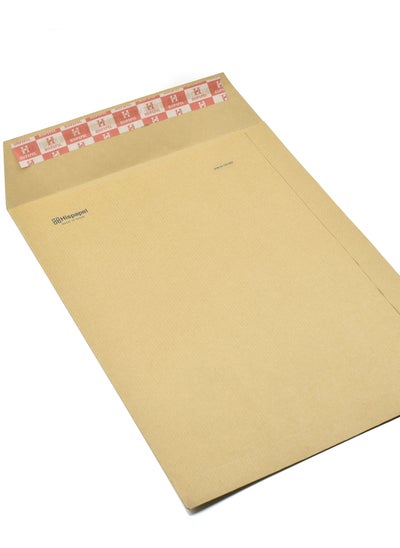 اشتري Hispapel Envelopes C4 Auto Seal Brown Color 13 x 9 Inches Pack of 50 في الامارات