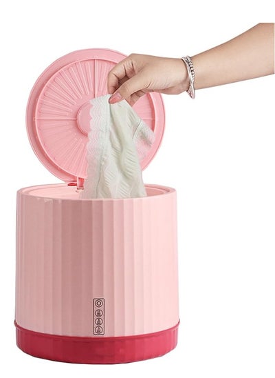 Buy Portable Washing Machine, Mini Washing Machine for Baby Clothes, Underwear or Small Items, Mini Washer for Camping, RV, Travel, Lightweight and Easy to Carry (Color : Pink) in UAE