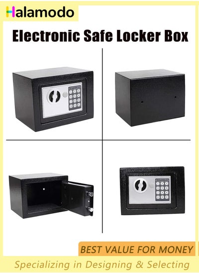 Buy Digital Safe Locker Box for Money, Electronic Locker for Jewellery, Locker Box, Safe Security Box Locker, Electronic Security Safe Box Lockers, for Home Office in Saudi Arabia