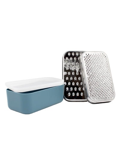 Buy HOME IDENTITY GRATER+CONTAINER - BLUE in UAE