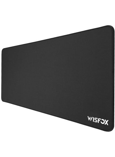 Buy XXL Gaming Mouse Mat, Desk Mat, Waterproof Keyboard & Mouse Mat with Non-Slip Base & Stitched Edges for Home Office, 900 x 400 x 3 mm, Black in Egypt