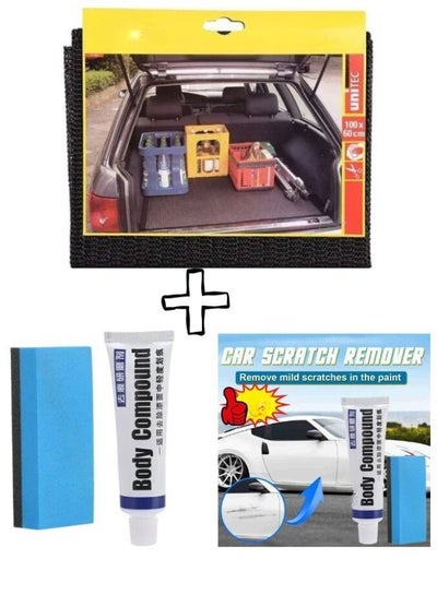 Buy Car scratch remover with Sponge and Rubber Non Slip Mat For Car Trunk 100 x 60 CM in Egypt
