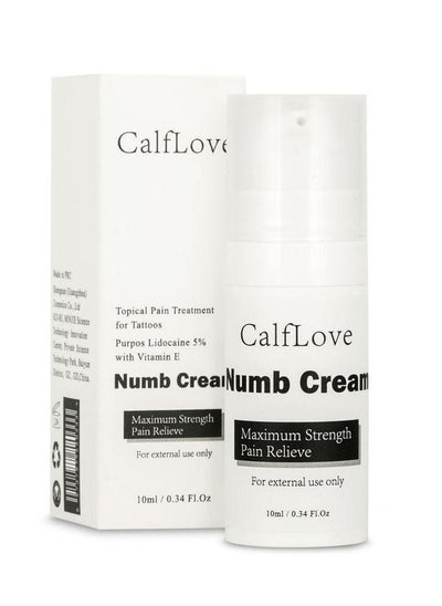 اشتري Numb Cream for Skin Topical Fast Acting Tattoo Numbing Cream for Deep Pain Relief Before Tattoos 10 ml في الامارات