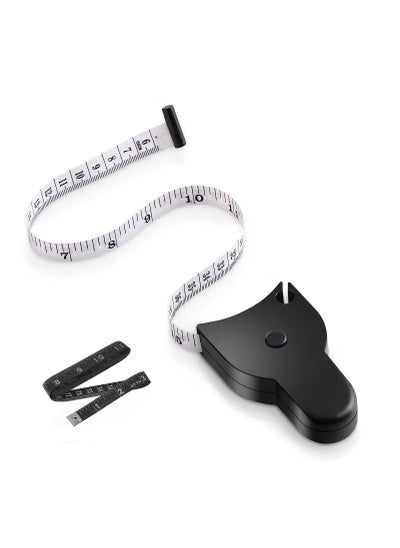 اشتري Body Measuring Tape 60inch 150cm Double Scale Retractable Push and Lock Soft Tape Measure 2pcs في الامارات