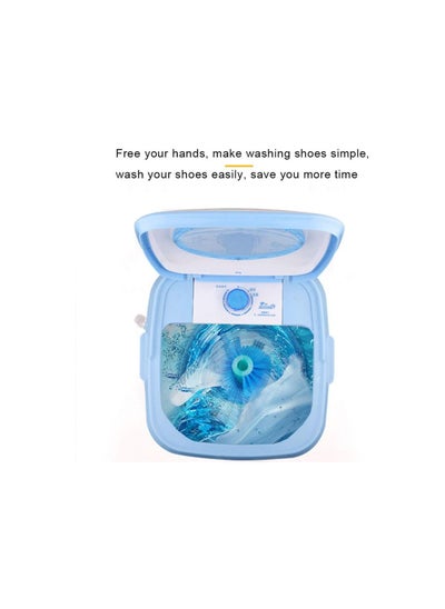 Buy Mini Household Smart Shoe Washer,Blue in UAE