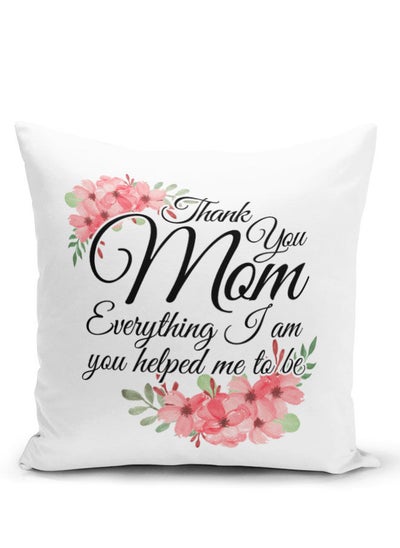 اشتري Throw Pillow Thank Mom White Pillow Mother's Day Gifts Thanking Mother Gift في الامارات