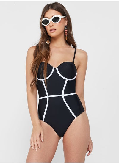 Buy Two Tone Swimsuit in UAE