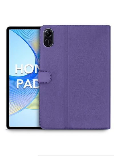 Buy PU Leather Magnetic Closure Flip Case Cover For Honor Pad X9 (11.5 inch) 2023 Purple in Saudi Arabia