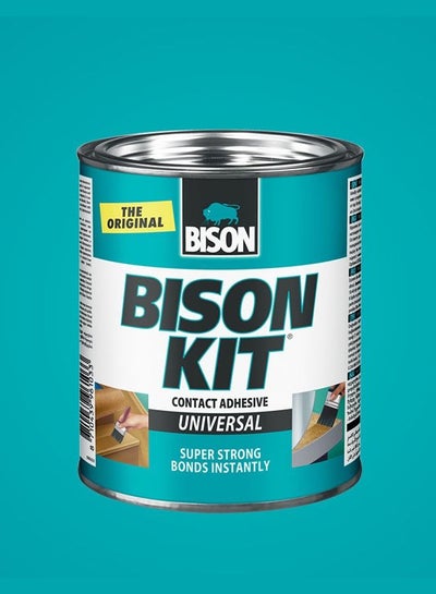 Buy Bison Kit Universal Highly Strong Glue - Suitable for wood, veneer, rubber, leather, cork, canvas, linoleum and polyether foam in UAE