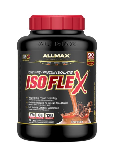 Buy Isoflex Whey Isolate Protein Powder 5Lbs, Chocolate, 27G Protein in Saudi Arabia