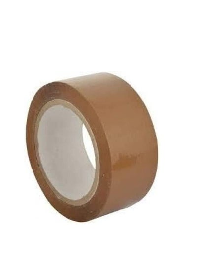 Buy Brown Packaging Tape, 2 inches x 50 yards Strong Heavy Duty Packing Tape for Parcel Boxes, Moving Boxes, Large Postal Bags, Office Use [1 Roll] in UAE