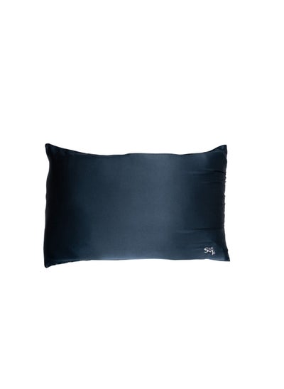 Buy Pure Mulberry Silk Pillowcase Blue in UAE