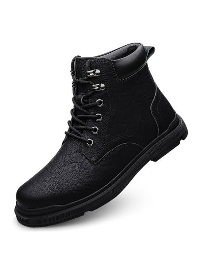 اشتري New Men's Casual Leather Boots في السعودية