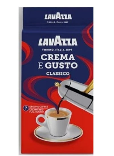 Buy Lavazza coffee blend crema e gusto classico arabica & robusta  dark roast, 250 g in Egypt