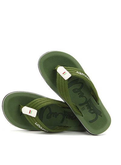 اشتري 2023 Men's New Fashionable Outdoor Beach Flip-Flops Green في الامارات