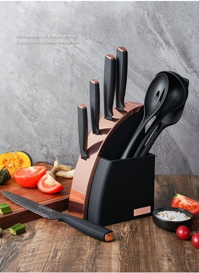 Buy 9-Piece Stainless Steel Knife Set in UAE