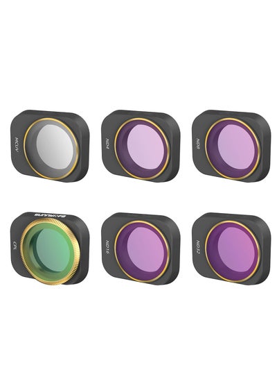 اشتري Filter for DJI Mini 3 Pro UV Filter for Mini 3 Pro Filter Adjustable UltraLight Filter, Aviation Aluminum Frame Lens Filter Accessories (MCUV + CPL ND4 + ND8 + ND16 + ND32) في الامارات