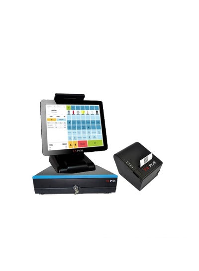 Buy Cashier device for restaurants without touch screen software + drawer + printer in Saudi Arabia