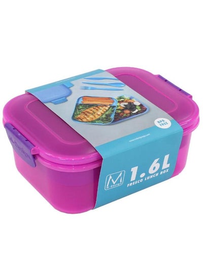 Buy M Design Lunch Box, 1.6 Liter - Purple in Egypt