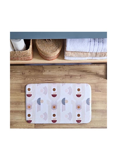 Buy Aurora Dersy Foam Printed Bath Mat 75 x 45 cm in UAE