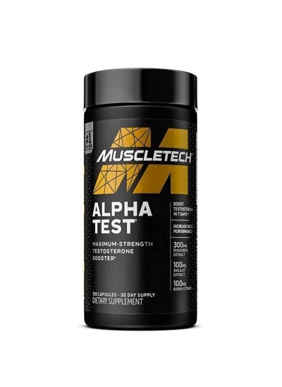 اشتري Alpha Test Maximum-Strength Testosterone Booster 120 Capsules في الامارات