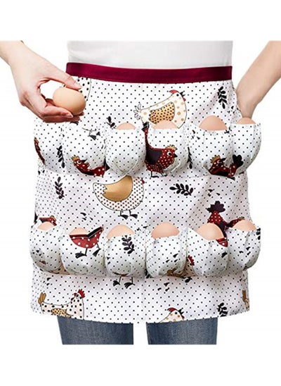 Buy Egg Gathering Holding Apron with Deep Pocket for Collecting Chicken Duck Goose Eggs, Workwear for Farmhouse in Saudi Arabia