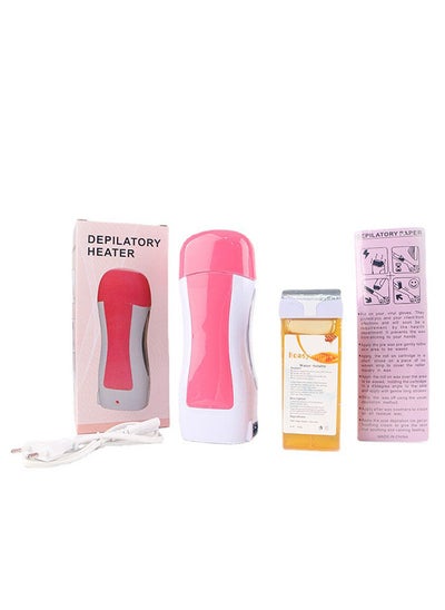 Buy 20W Beauty Hair Removal Melting Waxer,Portable Pink with Honey Individual Wax Strips Set,Quick and Easy Hair Removal,Suitable for Both Men and Women in Saudi Arabia