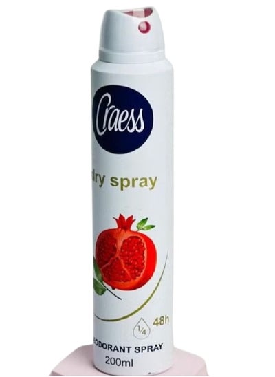 Buy Craess Dry Spray deodorant 48h 200ml in Saudi Arabia