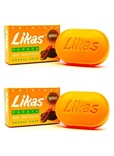 Buy Skin Whitening Soap Papaya Promo 2 Pack x 135 g in UAE