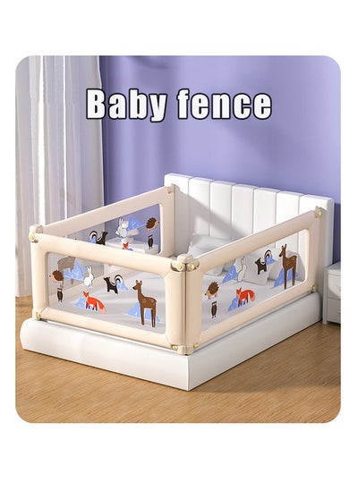 Buy Bed Rail Guard Barrier for Baby, Adjustable Height Side Bed Falling Protector for Kids Newborn Toddler Single Twin Side Bed in UAE