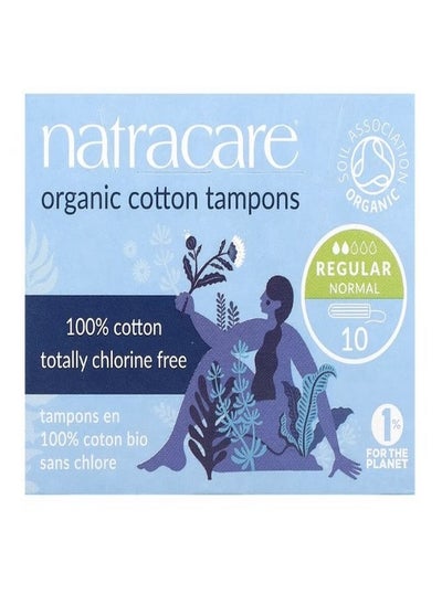 Buy Organic Cotton Tampons Regular 10 Tampons in UAE