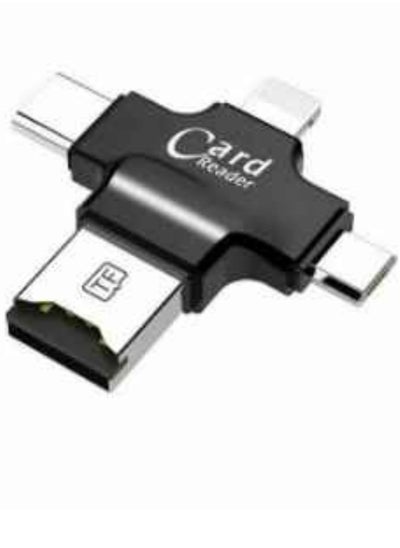 Buy 4 In 1 Card Reader Type C Micro USB Adapter in UAE