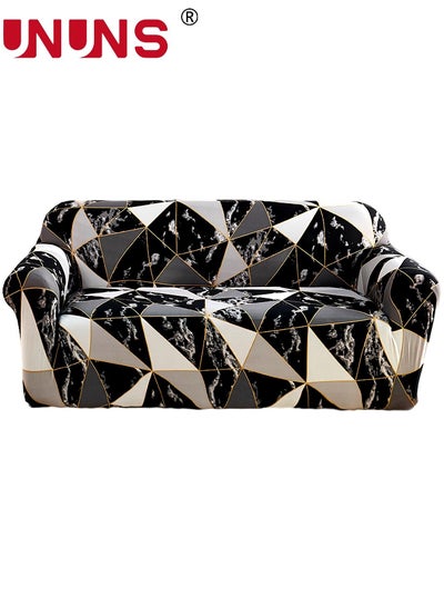 Buy Printed Stretch Sofa Cover Printed Couch Covers Sofa Slipcovers for 3 Cushion Couches Elastic Universal Furniture Protector in UAE