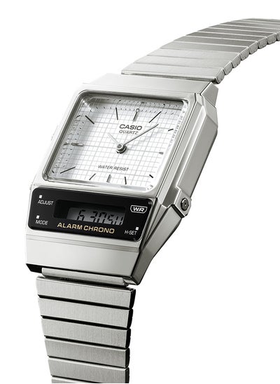 Buy Men's Analog+Digital Square Shape Resin Wrist Watch - AQ-800E-7A2DF - 32.1 Mm in UAE