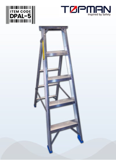 Buy Dual Purpose Aluminium Ladder 5 Steps in UAE