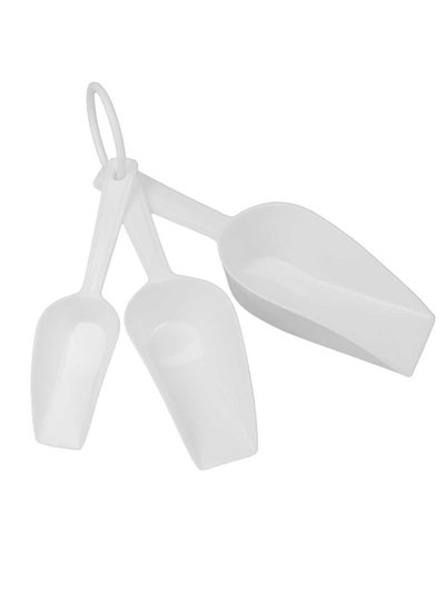 Buy Plastic Set of 3 Measuring Scoops Large ,Medium and Small in UAE