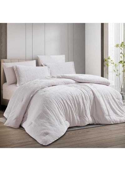 Buy HOURS Luxury Winter Duvet Set of Warm Velvet Fur Modern Design 6 Pieces King Size Two Persons in Saudi Arabia