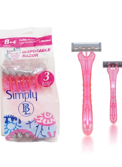 Buy 8+4 Perfect Razor Plus High Performance 3 Blades in Saudi Arabia