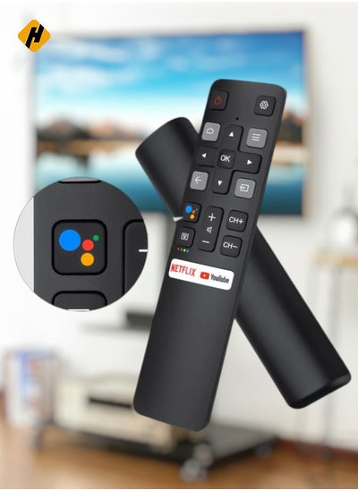 اشتري Voice Replacement For Tcl-Android-Tv-Remote New Upgraded Rc802V For Tcl Smart Tvs With Google Voice Function With Netflix Youtube Buttons في الامارات