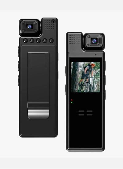 Buy 4K UHD Mini Body Camera with Audio and Video Recording 180°Lens Rotatable 6 Hour Battery Life Video Camera with 1.3in TFT Screen Night Vision Motion Detection for Daily wifi connection is not applied in UAE